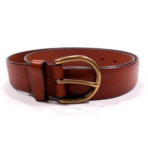 Madewell Medium Perfect Leather Belt in Pecan